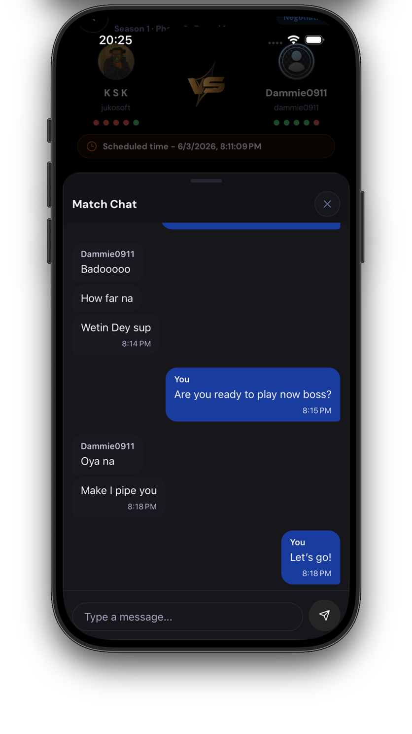 Tournament communication preview